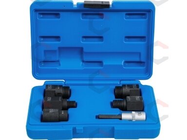 Adapterių rinkinys purkštukų ištraukimui | Common Rail | 6 vnt. (7771) Adapterių rinkinys purkštukų ištraukimui | Common Rail | 6 vnt. (7771)
