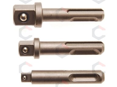 Adapterių rinkinys | SDS - išoriniai kvadratai 6,3 mm (1/4"), 10 mm (3/8"), 12,5 mm (1/2") | 3 vnt. (8214) Adapterių rinkinys | SDS - išoriniai kvadratai 6,3 mm (1/4"), 10 mm (3/8"), 12,5 mm (1/2") | 3 vnt. (8214)
