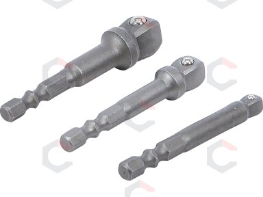 Adapterių rinkinys su šarnyrais | 6.3 mm (1/4") | 3 vnt. (9162) Adapterių rinkinys su šarnyrais | 6.3 mm (1/4") | 3 vnt. (9162)