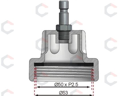 Adapteris Nr. 6, skirtas BGS 8027, 8098 | Daewoo, Ford, Jaguar, Jeep, Land Rover, Mercedes-Benz, Pontiac, Porsche, Saab. (8027-6) 5 Adapteris Nr. 6, skirtas BGS 8027, 8098 | Daewoo, Ford, Jaguar, Jeep, Land Rover, Mercedes-Benz, Pontiac, Porsche, Saab. (8027-6) 5