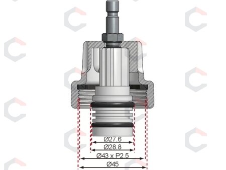 Adapteris Nr. 16, skirtas BGS 8027, 8098 | Mercedes-Benz (8027-16) 1 Adapteris Nr. 16, skirtas BGS 8027, 8098 | Mercedes-Benz (8027-16) 1