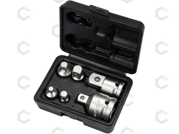 Adapterių rinkinys | 6 vnt. | CrV plienas | su dėžute (YT-10671) 1 Adapterių rinkinys | 6 vnt. | CrV plienas | su dėžute (YT-10671) 1