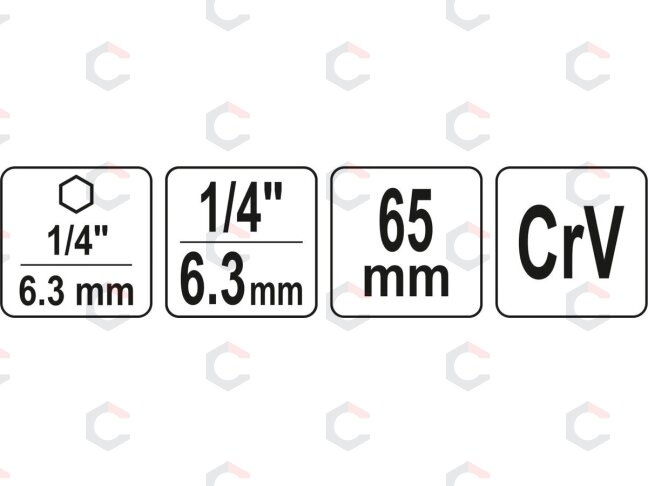 Adapteris | 6,3 mm (1/4") / 6,3 mm (1/4") (YT-04625) 3 Adapteris | 6,3 mm (1/4") / 6,3 mm (1/4") (YT-04625) 3