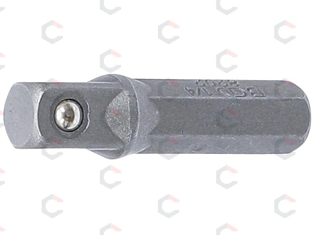 Adapteris | 6.3 mm šešiakampis (1/4") - išorinis kvadratas 6.3 mm (1/4") | 30 mm (8202) Adapteris | 6.3 mm šešiakampis (1/4") - išorinis kvadratas 6.3 mm (1/4") | 30 mm (8202)