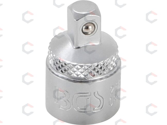 Adapteris galvutėms | vidinis kvadratas 10 mm (3/8") - išorinis kvadratas 6,3 mm (1/4") (269) Adapteris galvutėms | vidinis kvadratas 10 mm (3/8") - išorinis kvadratas 6,3 mm (1/4") (269)