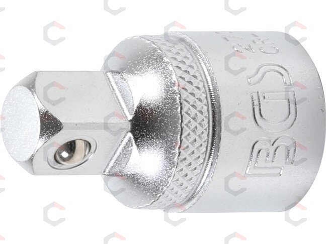 Adapteris galvutėms | vidinis kvadratas 12,5 mm (1/2") - išorinis kvadratas 10 mm (3/8") (270) Adapteris galvutėms | vidinis kvadratas 12,5 mm (1/2") - išorinis kvadratas 10 mm (3/8") (270)