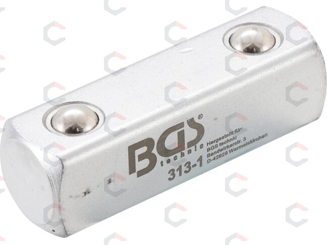 Adapteris | išorinis kvadratas 12,5 mm (1/2") | BGS 312 (313-1) Adapteris | išorinis kvadratas 12,5 mm (1/2") | BGS 312 (313-1)
