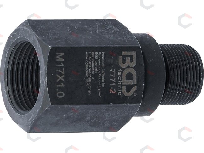 Adapteris purkštukų išėmimui iš BGS 7771 | M17 x M20 x 52 mm (7771-2) Adapteris purkštukų išėmimui iš BGS 7771 | M17 x M20 x 52 mm (7771-2)