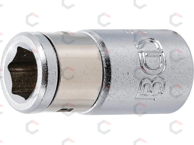Adapteris su fiksuojamu rutuliu | vidinis kvadratas 6.3 mm (1/4") | vidinis šešiakampis 6.3 mm (1/4") (8213) Adapteris su fiksuojamu rutuliu | vidinis kvadratas 6.3 mm (1/4") | vidinis šešiakampis 6.3 mm (1/4") (8213)