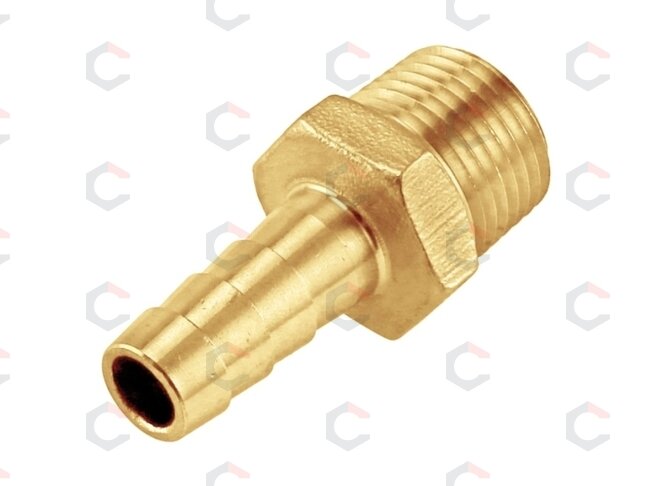 Adapteris žarnai su išoriniu sriegiu | 1/4" - 10 mm (AET14-10) Adapteris žarnai su išoriniu sriegiu | 1/4" - 10 mm (AET14-10)