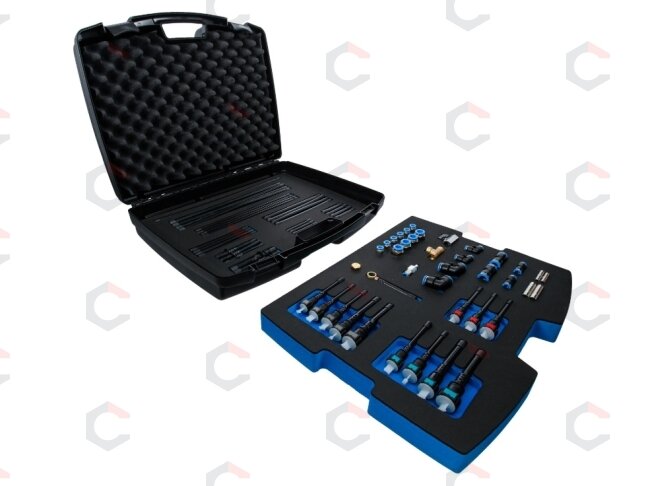 Adapterių ir vamzdelių rinkinys skaitmeniniam slėgio ir kompresijos matuokliui BGS 63410 (63413) 1 Adapterių ir vamzdelių rinkinys skaitmeniniam slėgio ir kompresijos matuokliui BGS 63410 (63413) 1
