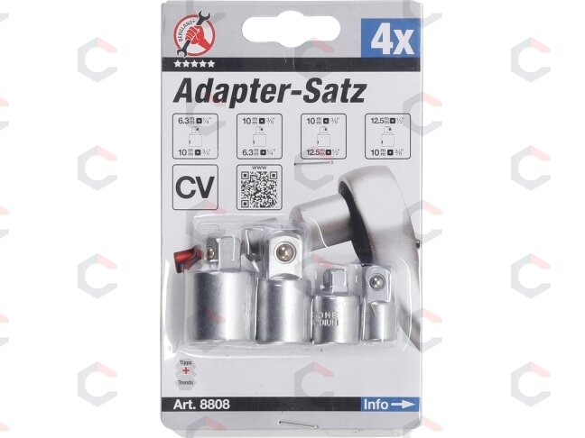 Adapterių rinkinys | 4 vnt. (8808) 5 Adapterių rinkinys | 4 vnt. (8808) 5