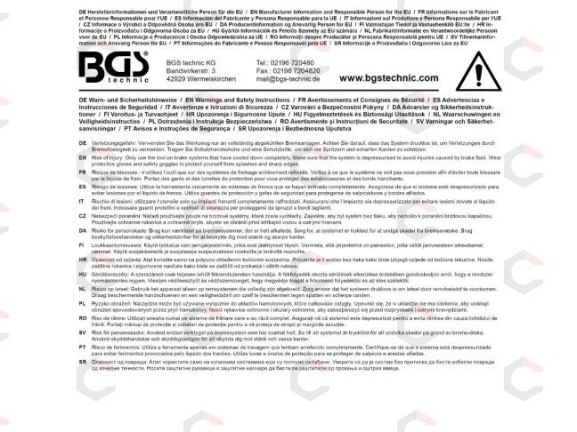 Adapterių rinkinys nuorinimo prietaisui | 4 vnt. (9152) 4 Adapterių rinkinys nuorinimo prietaisui | 4 vnt. (9152) 4
