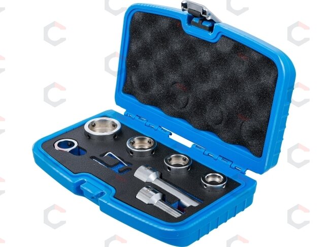 Sriegpjovių adapterių rinkinys ratų smeigėms | M3–M14 | 3/8" | 7 vnt. | BGS (70115) Sriegpjovių adapterių rinkinys ratų smeigėms | M3–M14 | 3/8" | 7 vnt. | BGS (70115)