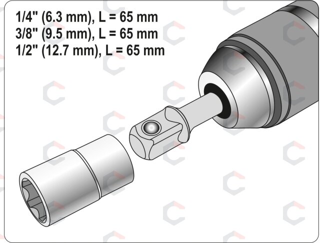 Adapterių rinkinys | SDS - išoriniai kvadratai 6,3 mm (1/4"), 10 mm (3/8"), 12,5 mm (1/2") | 3 vnt. (YT-04686) 2 Adapterių rinkinys | SDS - išoriniai kvadratai 6,3 mm (1/4"), 10 mm (3/8"), 12,5 mm (1/2") | 3 vnt. (YT-04686) 2