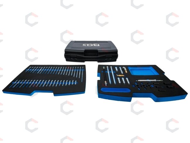 Adapterių rinkinys | skaitmeniniam slėgio ir suspaudimo matuokliui BGS 63410 (63411) 4 Adapterių rinkinys | skaitmeniniam slėgio ir suspaudimo matuokliui BGS 63410 (63411) 4