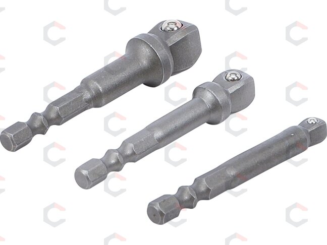 Adapterių rinkinys su šarnyrais | 6.3 mm (1/4") | 3 vnt. (9162) 1 Adapterių rinkinys su šarnyrais | 6.3 mm (1/4") | 3 vnt. (9162) 1