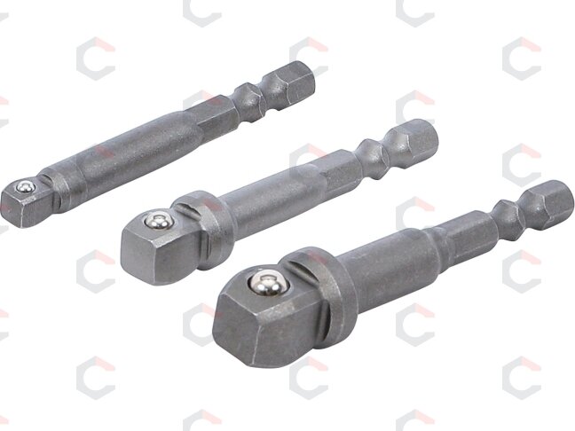 Adapterių rinkinys su šarnyrais | 6.3 mm (1/4") | 3 vnt. (9162) Adapterių rinkinys su šarnyrais | 6.3 mm (1/4") | 3 vnt. (9162)