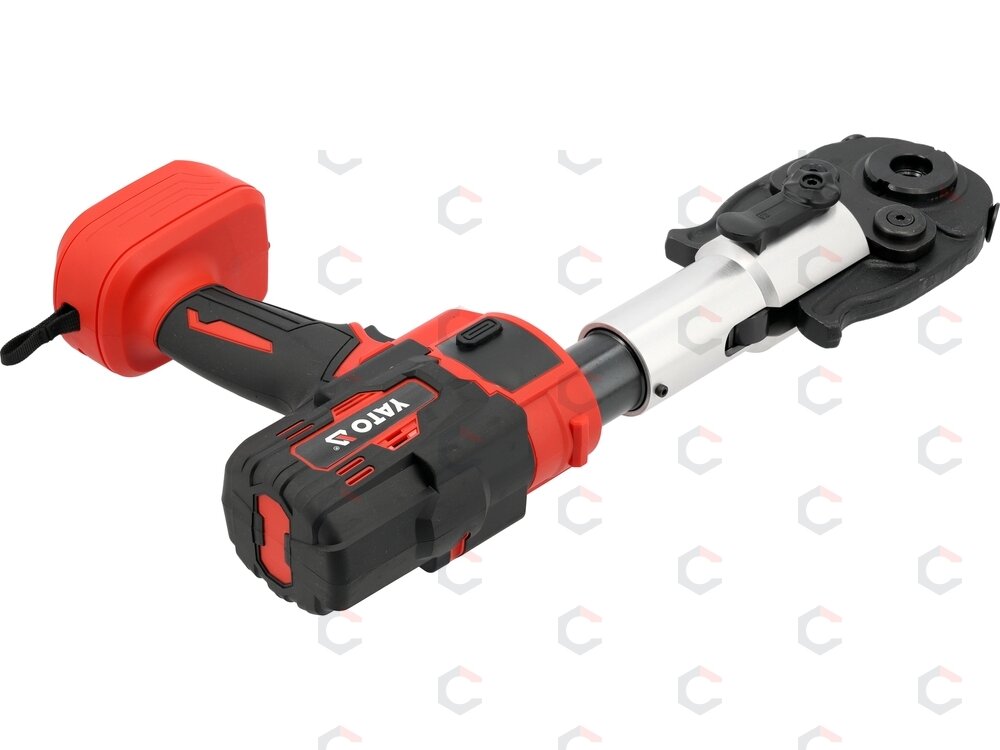 Akumuliatorinis PEX-AL-PEX vamzdžių presas YATO | U/TH 16–32 mm | 18 V | 32 kN (YT-21734) 4 Akumuliatorinis PEX-AL-PEX vamzdžių presas YATO | U/TH 16–32 mm | 18 V | 32 kN (YT-21734) 4