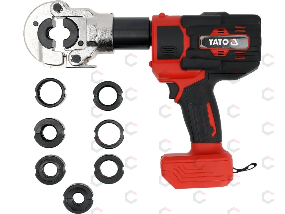 Akumuliatorinis PEX-AL-PEX vamzdžių presas YATO | U/TH 16–32 mm | 18 V | 60 kN (YT-21733) Akumuliatorinis PEX-AL-PEX vamzdžių presas YATO | U/TH 16–32 mm | 18 V | 60 kN (YT-21733)