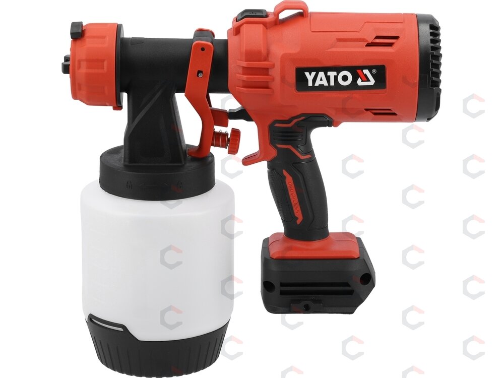 Akumuliatorinis dažymo pistoletas HVLP | 18 V | 1 l | bešepetėlinis | be akumuliatoriaus (YT-82767) 2 Akumuliatorinis dažymo pistoletas HVLP | 18 V | 1 l | bešepetėlinis | be akumuliatoriaus (YT-82767) 2