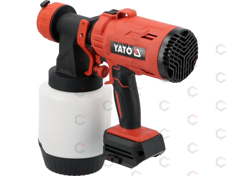 Akumuliatorinis dažymo pistoletas HVLP | 18 V | 1 l | bešepetėlinis | be akumuliatoriaus (YT-82767) 4 Akumuliatorinis dažymo pistoletas HVLP | 18 V | 1 l | bešepetėlinis | be akumuliatoriaus (YT-82767) 4