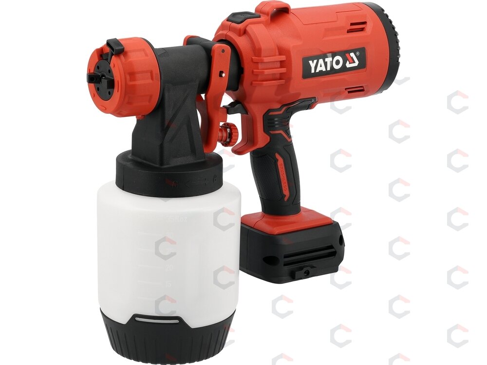 Akumuliatorinis dažymo pistoletas HVLP | 18 V | 1 l | bešepetėlinis | be akumuliatoriaus (YT-82767) Akumuliatorinis dažymo pistoletas HVLP | 18 V | 1 l | bešepetėlinis | be akumuliatoriaus (YT-82767)