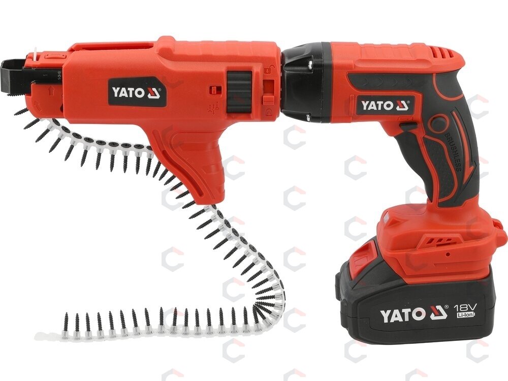 Akumuliatorinis juostinis suktuvas gipro kartonui | 18 V | 4 Ah (YT-82075) 7 Akumuliatorinis juostinis suktuvas gipro kartonui | 18 V | 4 Ah (YT-82075) 7