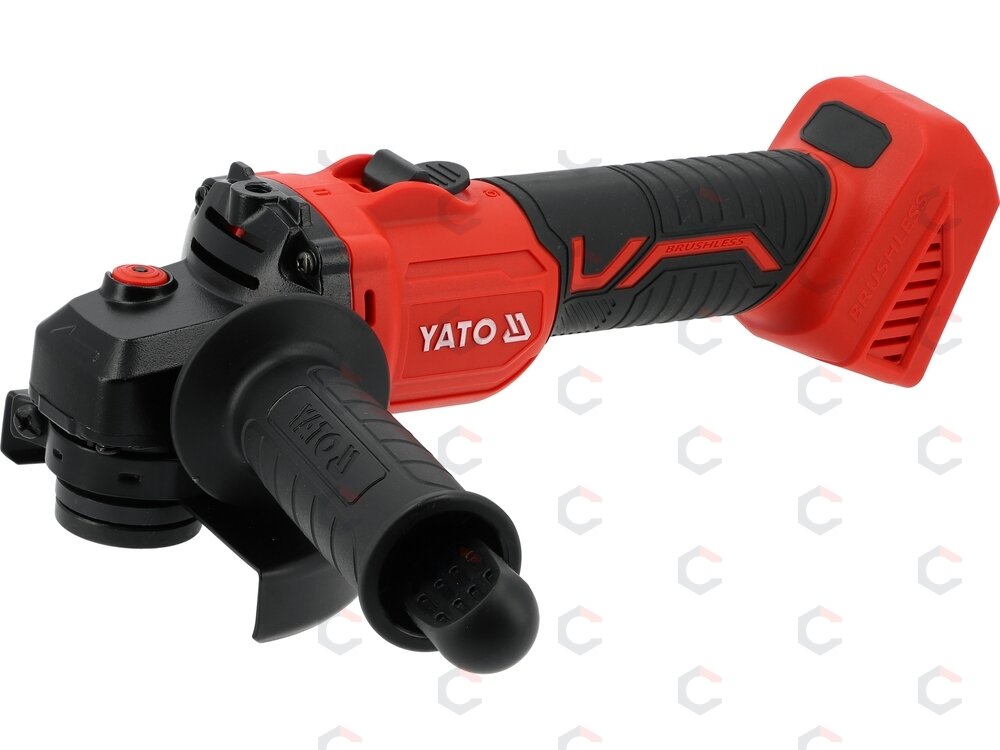 Akumuliatorinis kampinis šlifuoklis su bešepetėliu varikliu, 18 V, 125 mm, be akumuliatoriaus ir įkroviklio (YT-828253) Akumuliatorinis kampinis šlifuoklis su bešepetėliu varikliu, 18 V, 125 mm, be akumuliatoriaus ir įkroviklio (YT-828253)