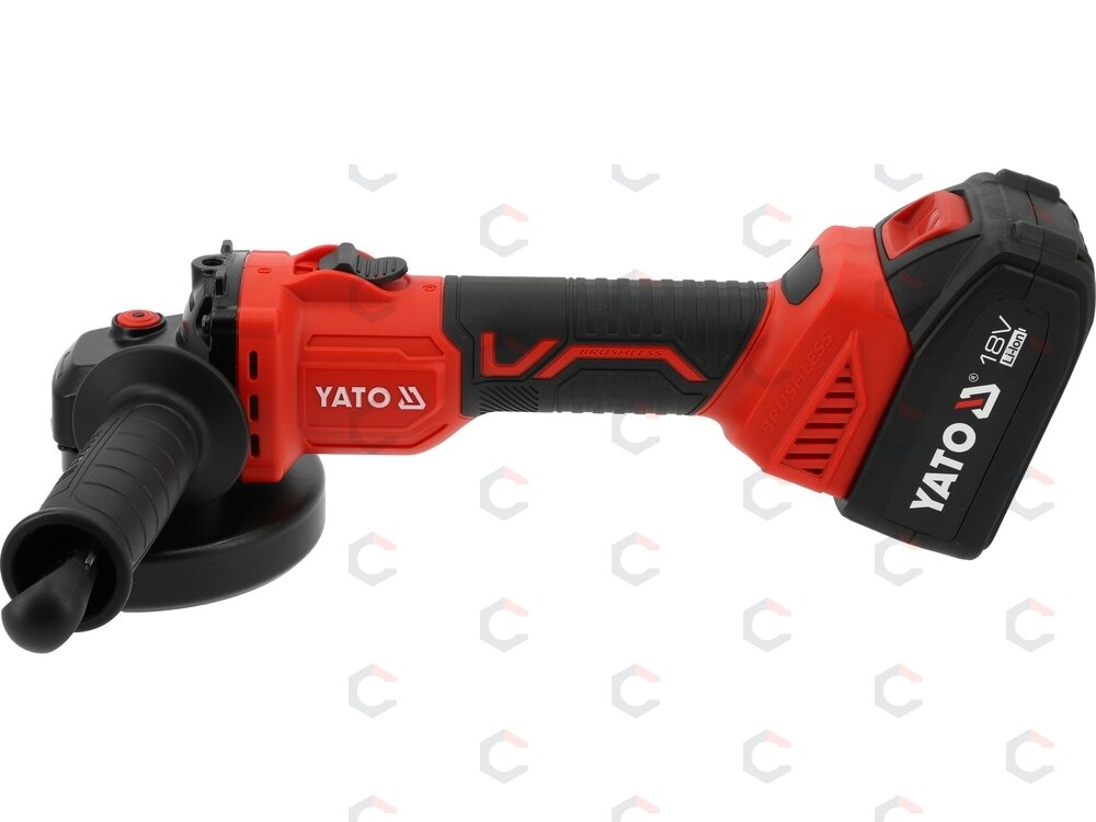 Akumuliatorinis kampinis šlifuoklis su 4Ah baterija | 18V | 125 mm (YT-828251) 2 Akumuliatorinis kampinis šlifuoklis su 4Ah baterija | 18V | 125 mm (YT-828251) 2