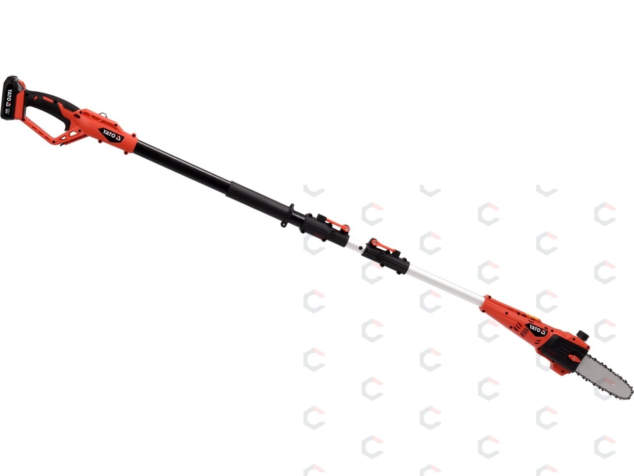 Akumuliatorinis teleskopinis grandininis pjūklas | 18V 200-280 cm (YT-82836) 1 Akumuliatorinis teleskopinis grandininis pjūklas | 18V 200-280 cm (YT-82836) 1