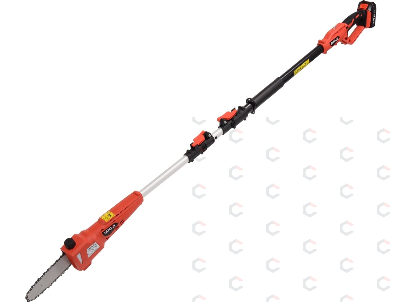 Akumuliatorinis teleskopinis grandininis pjūklas | 18V 200-280 cm (YT-82836) Akumuliatorinis teleskopinis grandininis pjūklas | 18V 200-280 cm (YT-82836)