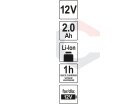 Akumuliatorius / baterija | 12V 2,0AH 60 MIN LI-ION (YT-82909) 3 Akumuliatorius / baterija | 12V 2,0AH 60 MIN LI-ION (YT-82909) 3