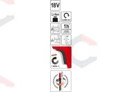 Akumuliatorinis siaurapjūklis 18V be akumuliatoriaus (YT-82823) 4