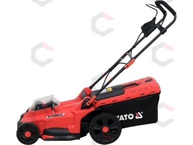 Akumuliatorinė stumdoma žoliapjovė | 2X18V 43 cm 2X4AH (YT-85224) Akumuliatorinė stumdoma žoliapjovė | 2X18V 43 cm 2X4AH (YT-85224)