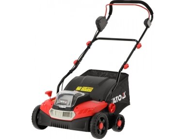 Akumuliatorinis vejos skarifikatorius-aeratorius 2 × 18 V, 360 mm, 900 W, be akumuliatorių YATO (YT-84842)