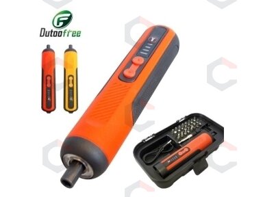 Akumuliatorinis atsuktuvas | USB | su antgalių rinkiniu | 24 vnt. (CES26)