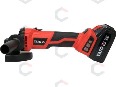 Akumuliatorinis kampinis šlifuoklis 4Ah | soft start | 18V | 125 mm (YT-828294) Akumuliatorinis kampinis šlifuoklis 4Ah | soft start | 18V | 125 mm (YT-828294)