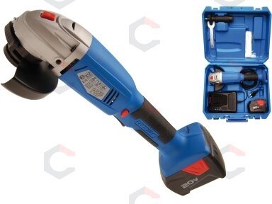 Akumuliatorinis kampinis šlifuoklis | 7000 rpm | 20 V | 1,5 Ah (9258)