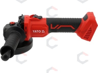 Akumuliatorinis kampinis šlifuoklis su bešepetėliu varikliu, 18 V, 125 mm, be akumuliatoriaus ir įkroviklio (YT-828253) Akumuliatorinis kampinis šlifuoklis su bešepetėliu varikliu, 18 V, 125 mm, be akumuliatoriaus ir įkroviklio (YT-828253)