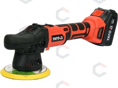 Akumuliatorinis poliruoklis bešepetėlinis | ekscentrinis | 150 mm | 18 V | 3,0 Ah (YT-82920)