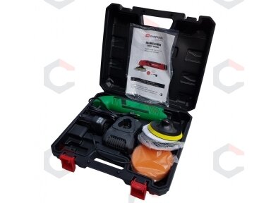 Akumuliatorinis poliruoklis | su rinkiniu | maks. 3000 rpm | 10.8 V | 1,3 Ah (SK0107) Akumuliatorinis poliruoklis | su rinkiniu | maks. 3000 rpm | 10.8 V | 1,3 Ah (SK0107)