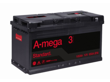 Akumuliatorius A-Mega Standard 12V 100Ah 850A EN (3MS100R) Akumuliatorius A-Mega Standard 12V 100Ah 850A EN (3MS100R)