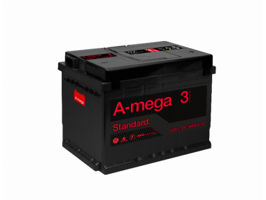 Akumuliatorius A-Mega Standard 12V 62Ah 560A EN (3MS62R) Akumuliatorius A-Mega Standard 12V 62Ah 560A EN (3MS62R)