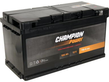 Akumuliatorius Champion Power | 12V 100Ah 750A EN (ACP100R) Akumuliatorius Champion Power | 12V 100Ah 750A EN (ACP100R)