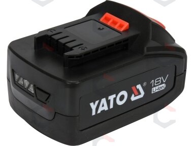 Akumuliatorius | LI- ION / 18V | 3,0 Ah (YT-82843) Akumuliatorius | LI- ION / 18V | 3,0 Ah (YT-82843)