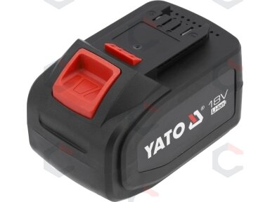 Akumuliatorius YATO 18V System Li-Ion 6 Ah (YT-828464) Akumuliatorius YATO 18V System Li-Ion 6 Ah (YT-828464)