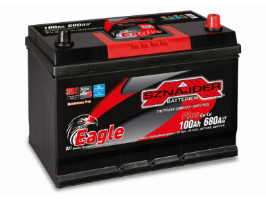 Akumuliatorius Sznajder EAGLE PLUS | 12V 100Ah 680A EN (SZE-A-100R)