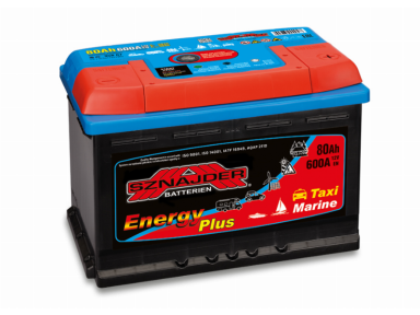 Akumuliatorius Sznajder PLUS MARINE | 12 V 80 Ah 600 A EN (SZPM80R)