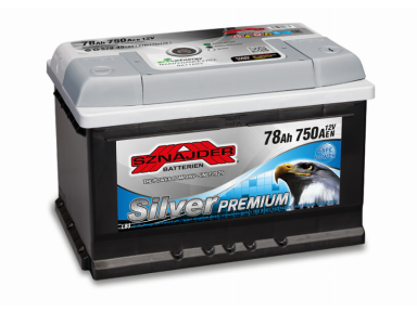 Akumuliatorius Sznajder SILVER PREMIUM | 12V 78Ah 750A EN (SZS78R)